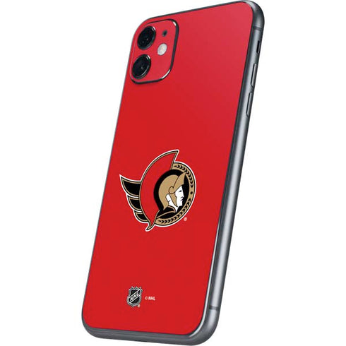 NHL Ottawa Senators Solid Background iPhone 11 Skin
